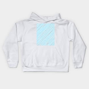 Sky blue watercolor circle pattern Kids Hoodie